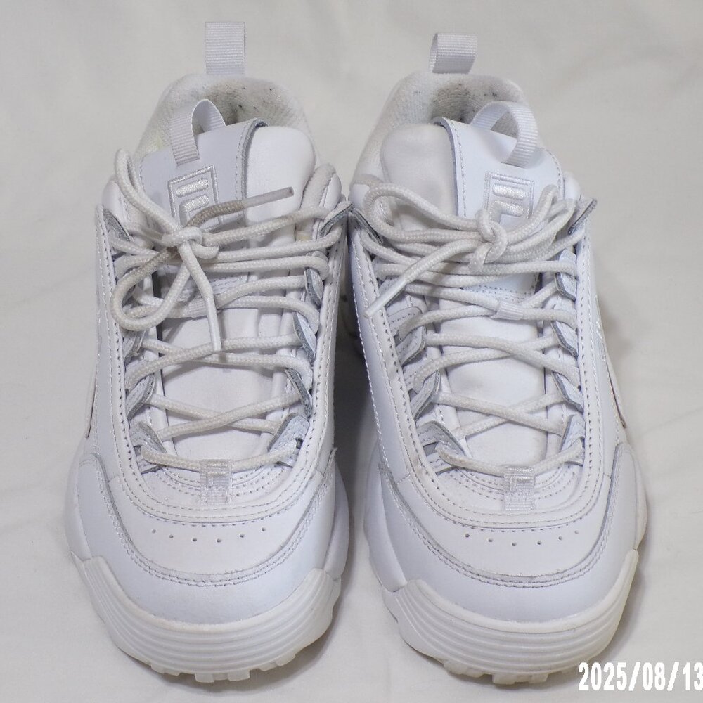 White Women's Athletic Lace-Up Sneakers